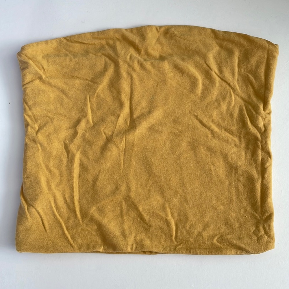 Brandy Melville tube top from Pacsun, deep yellow color and is one size fits all